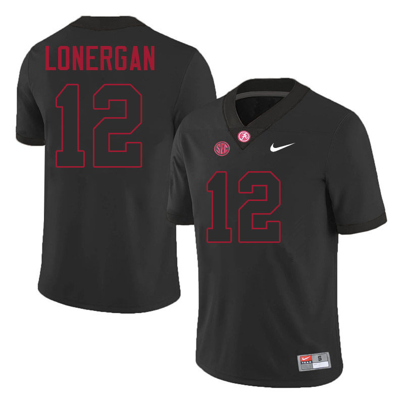 Dylan Lonergan Alabama Jersey,University Of Alabama Crimson Tide Football Jersey,Uniforms-Black